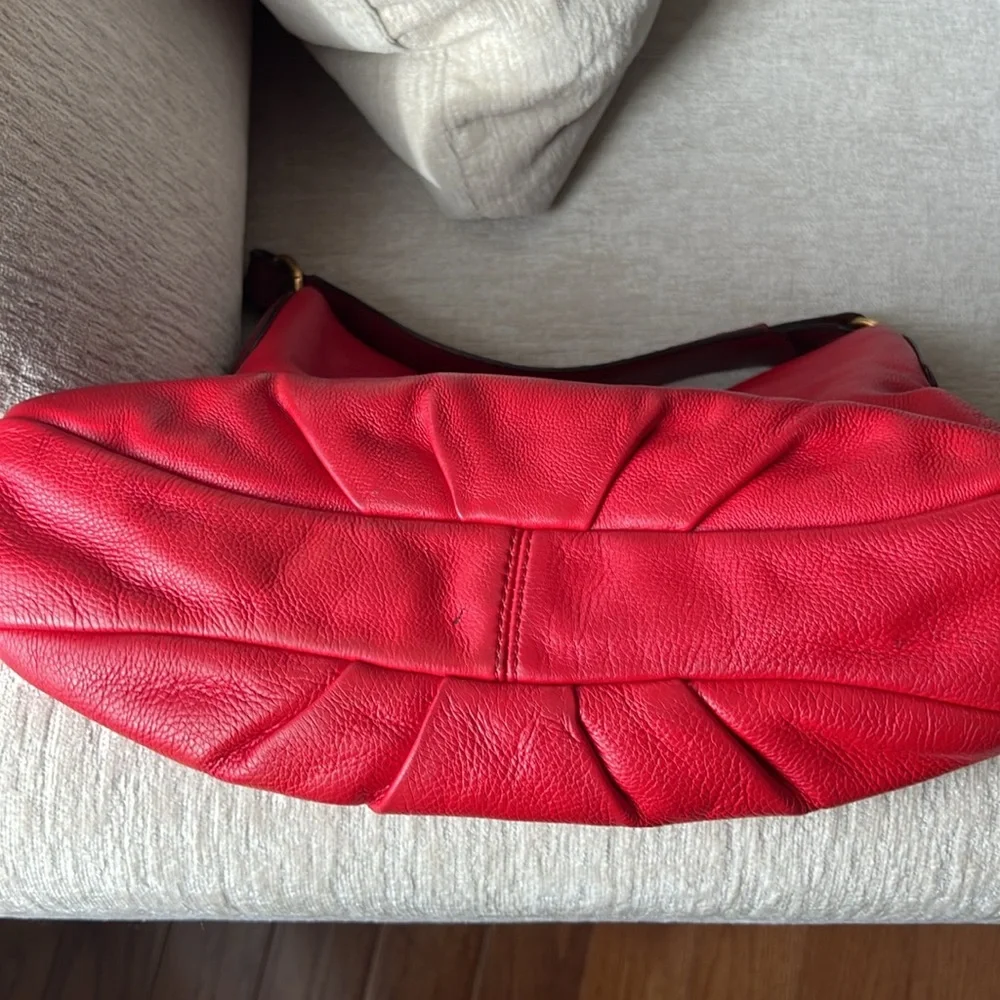 MARC by Marc Jacobs signature RED all leather Hillier Hobo style - Picture 5 of 12